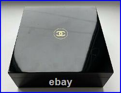 Chanel Box Case Black Gold Logo Sublimage Very Rare Big Vip Gift