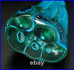 Chrysocolla Chatoyant Malachite Stalactite World Class Ultra Rare Big 6.25