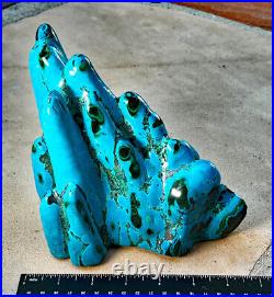 Chrysocolla Chatoyant Malachite Uber Rare Big 5.8 Lb. Smithsonian Grade Specimen