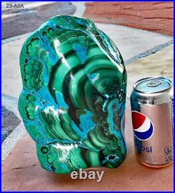 Chrysocolla Chatoyant Malachite Ultra Rare Big 17 Lb. World Class Top Specimen @