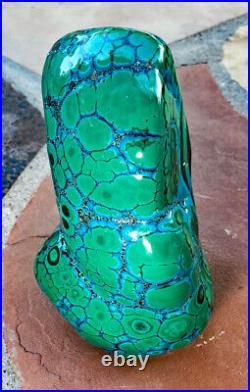 Chrysocolla Chatoyant Malachite Ultra Rare Big 17 Lb. World Class Top Specimen @