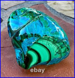 Chrysocolla Chatoyant Malachite Ultra Rare Big 17 Lb. World Class Top Specimen @