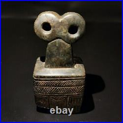 Circa Upper Mesapotamian Big Syro Tell-brak Black Stone All Seeing Eye Idol. Rare