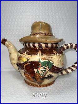Collectable Rare Western Teapot With cowboy Hat Lid