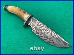 Craig Stek Etee Big Stag, Rare Custom Hunting Knife 3- Guild Member