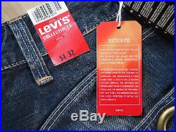 DEADSTOCK Levis Collectibles BUTCHER Selvedge Jeans W34 L32 RARE (NO LVC/ BIG E)