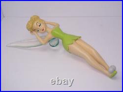 DISNEY TINKER BELL BIG Figure on Mirror With Music Box You Can Fly, RARE