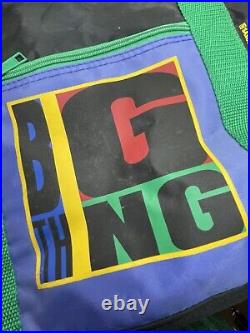 DURAN DURAN Vintage 1980s RARE Big Thing Duffle Color Block Gym Bag Collectible