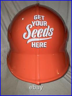 David Sunflower Seed Baseball Batting Helmet Store Display Advertising BIGS RARE