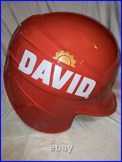 David Sunflower Seed Baseball Batting Helmet Store Display Advertising BIGS RARE