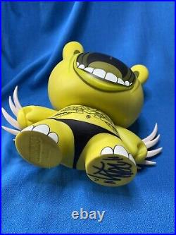 Deph big mouth Dunny kidrobot 8 inch figure 2006 Signed Rare