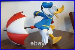 Disney Big Fig Donald Duck Parachuting Figurine Rareex Condition