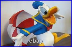 Disney Big Fig Donald Duck Parachuting Figurine Rareex Condition