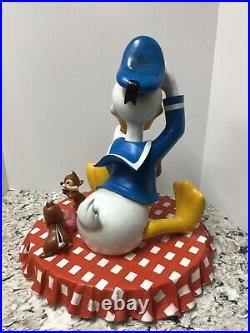 Disney Big Fig Figure Donald Duck with Chip and Dale Rare