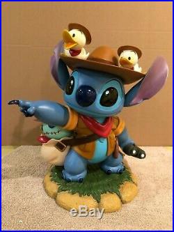 Disney Big Fig Figure Stitch as Indiana Jones Rare Disney Store Exclusive
