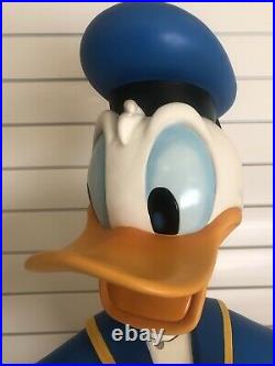 Disney Big Fig Life-Sized Donald Duck Two Heads Rare LE Statue Figurine
