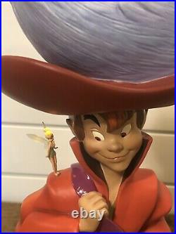 Disney Big Fig Peter Pan as Hook with Tinker Bell Tink Rare LE Statue Figurine