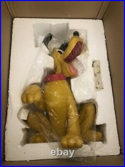 Disney Big Fig Pluto with Bowl & Bone DA Disney Auctions Rare LE Figurine
