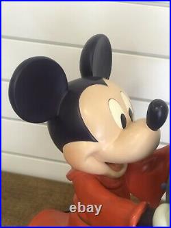 Disney Big Fig Snow Globe Sorcerer Mickey Mouse Rare LE Statue Figurine