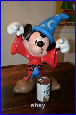 Disney Big Fig Statue Mickey Mouse Sorcerer Apprentice Fantasia Rare Large Resin