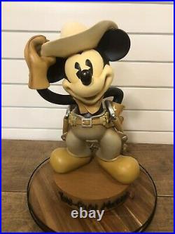 Disney Big Fig Two Gun Mickey Rare LE Statue Figurine