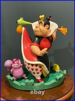 Disney Big Figure Queen of Hearts & Cheshire Cat -Rare LE Statue Only 250 Made