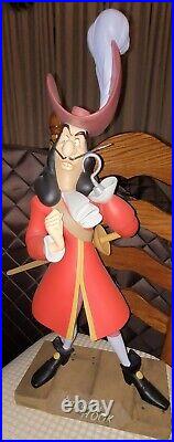 Disney Captain Hook Statue Big Fig RARE with Sword LE 300 29 withpedestal