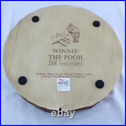 Disney Eeyore Big Fig Winnie The Pooh 75th Anniversary Faux Wood Carve Rare