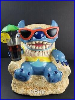 Disney Lilo & Stitch Cookie Jar Big Figure Summer Beach Limited Edition 350 RARE