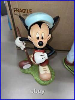 Disney MICKEY MOUSE & PLUTO Golf BIG FIG Separate VERY RARE Great Condition WDW