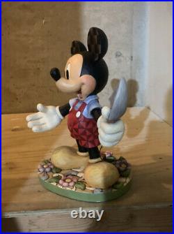 Disney Mickey Mouse Jim Shore Green Thumb Big Garden Statue Figure RARE