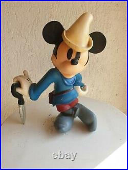 Disney Mickey Mouse little tailor statue store display big mid fig figure rare