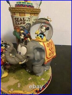 Disney Mickeys Big Top Circus Snow Globe. RARE