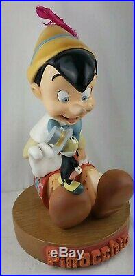 Disney Pinocchio and Jiminy Cricket Big Fig Rare Figure! 24 Inches Tall