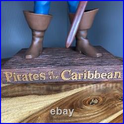 Disney Pirates of the Caribbean Auctioneer Big Fig Rare Statue Figurine 50th
