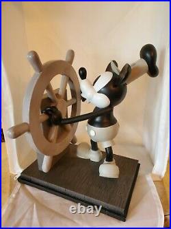 Disney RARE Steamboat Willie Big Fig Mickey Mouse With Box 85th Anniversar