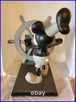 Disney RARE Steamboat Willie Big Fig Mickey Mouse With Box 85th Anniversar