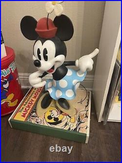 Disney Rare Minnie Mouse Big Figurine