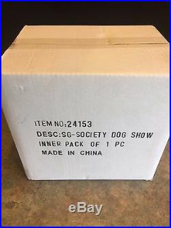 Disney Snow Globe Society Dog Show Mickey Mouse New in Original Box Big Rare