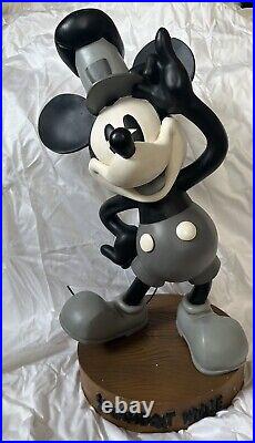 Disney Steamboat Mickey Mouse 24 Willie Big Fig Sculpture RARE Used