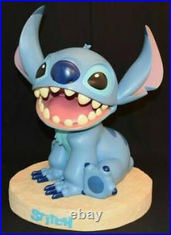 Disney Stitch Beach Sitting Big Figure Opening mouth Vintage rare from Japan
