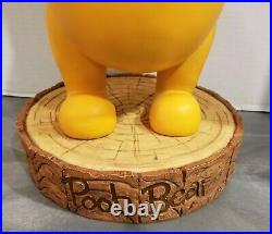 Disney's Winnie the Pooh with Bee on Nose Big Fig with Stump Stand RARE HTF
