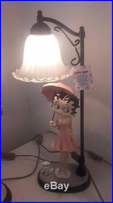 Extremely Rare! Betty Boop Under Street Lantarn Big Figurine Statue Lamp