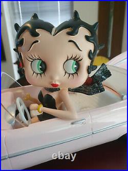 Extremely Rare! Betty Boop in Pink Cadillac Car Big Figurine LE of 2000 Statue