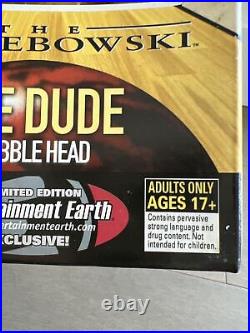 Extremely Rare Big Lebowski The Dude Talking Bobble-head Figure With Box