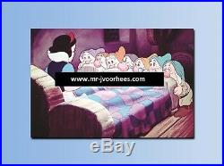 Extremely Rare! Disney Snow White And the 7 Dwarfs In Bed LE of 250 Big Statue