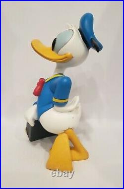 Extremely Rare! Donald Duck with Suitcase Big Figurine Statue pre-owned