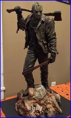 Extremely Rare! Friday The 13th Jason Voorhees Crystal Lake Big Figurine Statue