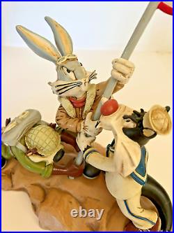 Extremely Rare! Looney Tunes Bugs Bunny Iwo Jima Victory Big Figurine Statue