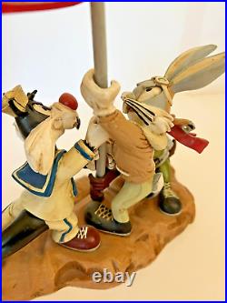 Extremely Rare! Looney Tunes Bugs Bunny Iwo Jima Victory Big Figurine Statue